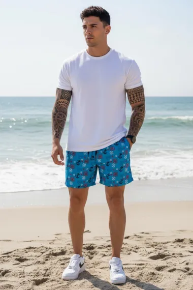 Sort de baie cu imprimeu 12530 D6-3.1